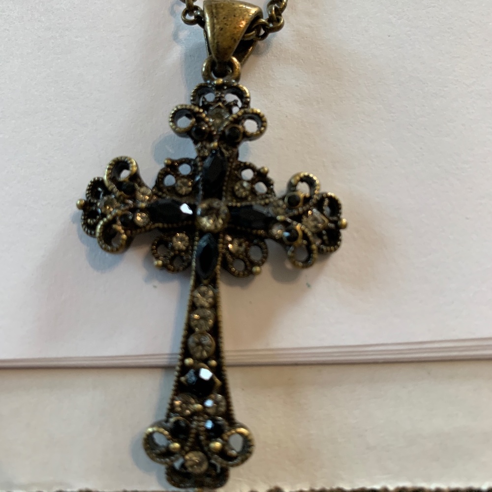 Lia Sophia Cross Necklace